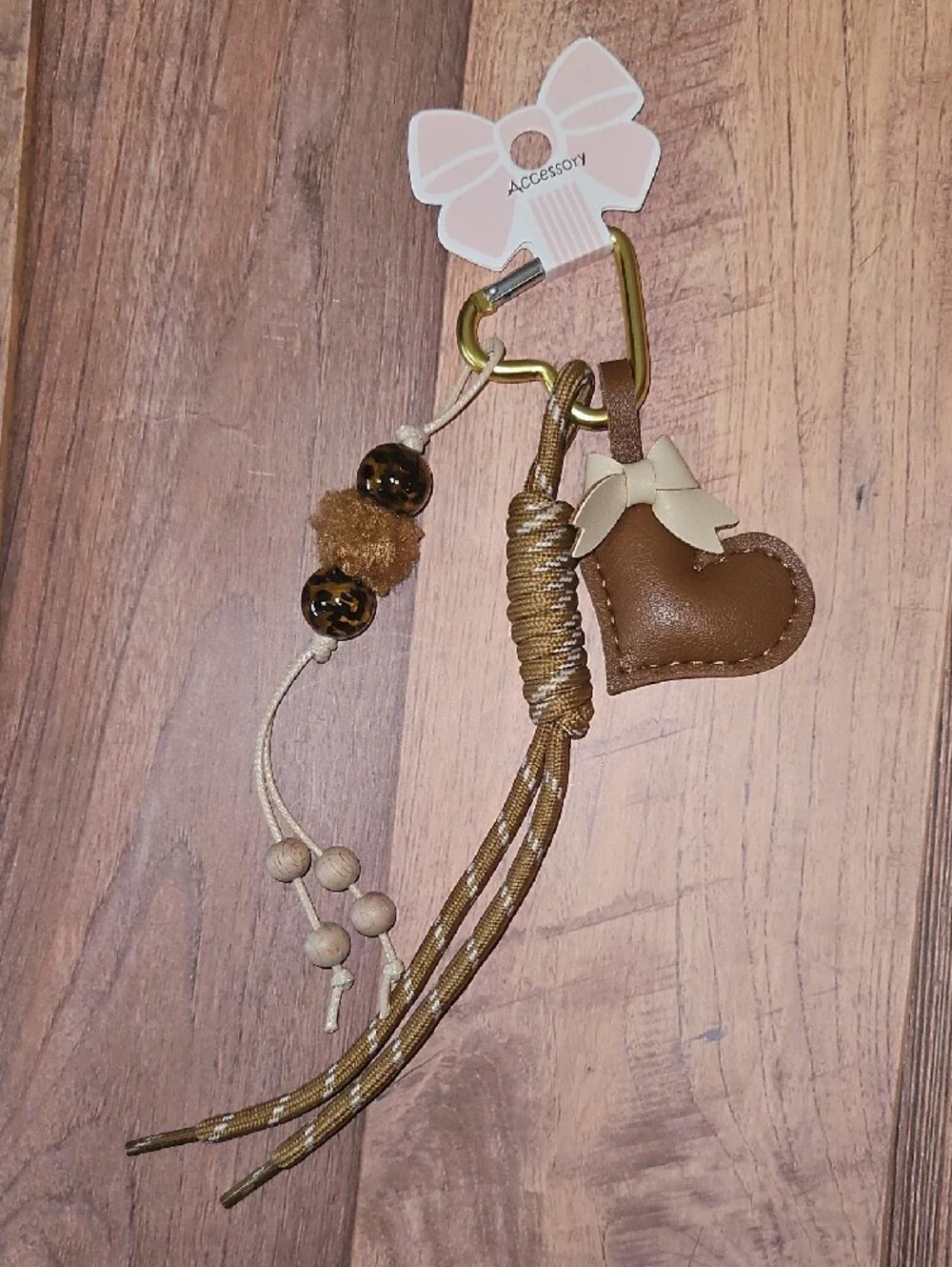 Pastel Heart Charm Keychains New